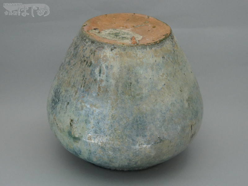 漢緑釉銀化壺（C260-062）