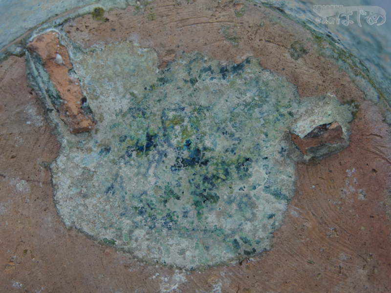 漢緑釉銀化壺（C260-101）