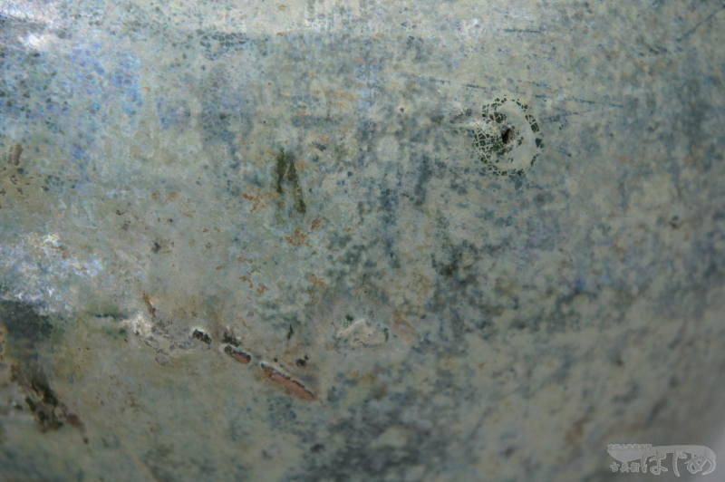 漢緑釉銀化壺（C260-125）